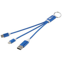 12438253f Kabel do ładowania 4w1 z aluminium z recyklingu błękit królewski