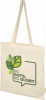 12049110f Torba na zakupy z bawełny organicznej o gramaturze 100 g/m², naturalny