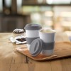7683m-07 Ceramiczny kubek 400ml z przykrywką