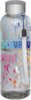 10066090f Bidon transparentny kolor metalowa zakrętka 500ml