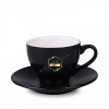 C_247 130ml Verona Nero Set filiżanka 130ml z talerzykiem