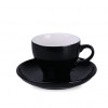 C_247 130ml Verona Nero Set filiżanka 130ml z talerzykiem