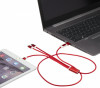 12438621f Kabel do ładowania 5w1 z aluminium z recyklingu czerwony
