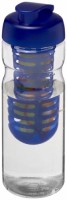 21004601f Bidon H2O Base® z wieczkiem na zacisk o pojemności 650 ml z możliwością przyrządzania wody smakowej