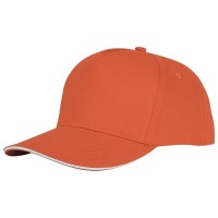 38674330f pomaranczowy, 5-panelowa czapka CETO Unisex