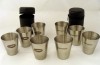 17358a Kieliszki stalowe 30 ml - 4 szt