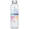 10065601f Butelka szklana 500 ml w etui biały