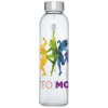 10065631f Butelka szklana 500 ml w etui pomarańczowy