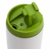83350p-05 Kubek izotermiczny Fresvik 390 ml, zielony/biały