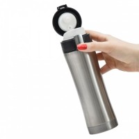 84240p-01 Kubek termiczny typu termos 400ml, srebrny