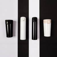 84280p-02 Kubek izotermiczny Casper 350 ml, czarny