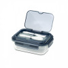 84440p-02 Szklany lunch box ze sztućcami Lagos