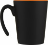 10068731f Kubek ceramiczny o pojemności 360 ml, pomarańczowy