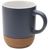 10084750f Billie kubek ceramiczny o pojemności 300 ml z detalami z korka i matowym wykończeniem