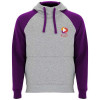 R1058B76f Badet dwukolorowa bluza z kapturem unisex Unisex