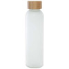10083001f Matowa butelka ze szkła sodowo-wapniowego Lume 500 ml z zakrętką bambusową 