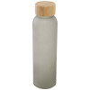 10083031f Matowa butelka ze szkła sodowo-wapniowego Lume 500 ml z zakrętką bambusową 
