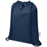 12076155f Oregon Blend torba ściągana sznurkiem z materiału materiału z recyklingu, 140 g/m², 5 l, posiadająca certyfikat GRS