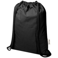 12076190f Oregon Blend torba ściągana sznurkiem z materiału materiału z recyklingu, 140 g/m², 5 l, posiadająca certyfikat GRS