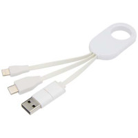 12443501f Troop kabel do ładowania 4 w 1 z tworzyw sztucznych pochodzących z recyklingu