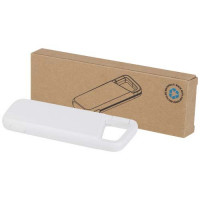 12447001f Alkes wodoodporny powerbank z karabińczykiem o pojemności 5000 mAh i mocy 12 W, wykonany z tworzyw sztucznych pochodzących z recyklingu