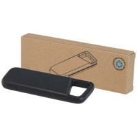12447090f Alkes wodoodporny powerbank z karabińczykiem o pojemności 5000 mAh i mocy 12 W, wykonany z tworzyw sztucznych pochodzących z recyklingu