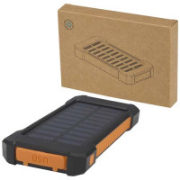 12447190f Altair wytrzymały powerbank o pojemności 5000 mAh i mocy 10 W, wykonany z tworzyw sztucznych pochodzących z recyklingu, z wbudowaną latarką