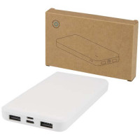 12445801f Intan powerbank o pojemności 10 000 mAh i mocy 10 W z tworzyw sztucznych pochodzących z recyklingu