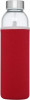 10065621f Butelka szklana 500 ml w etui czerwony