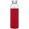 10065621f Butelka szklana 500 ml w etui czerwony