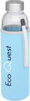 10065650f Butelka szklana 500 ml w etui jasnoniebieski 10065650f Butelka szklana 500 ml w etui jasnoniebieski