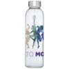 10065650f Butelka szklana 500 ml w etui jasnoniebieski