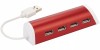 12372403f Aluminiowy 4-portowy hub USB/podstawka na telefon
