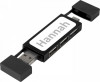 12425190f podwójny koncentrator USB 2.0, czarny